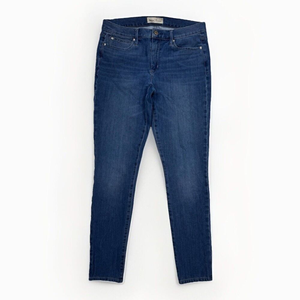 Gap Jeans Womens 30 True Skinny Mid Rise Blue Denim Stretch Measures 30 x 27.5